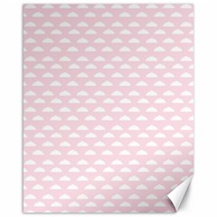 Little Clouds Pattern Pink Canvas 16  X 20  by ConteMonfrey