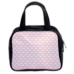 Little Clouds Pattern Pink Classic Handbag (Two Sides) Front