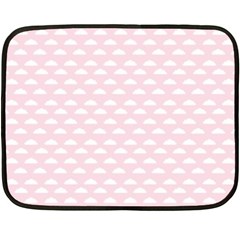 Little Clouds Pattern Pink Fleece Blanket (mini) by ConteMonfrey