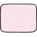 Little Clouds Pattern Pink Fleece Blanket (Mini) 35 x27  Blanket