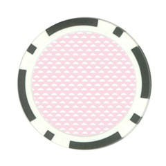 Little Clouds Pattern Pink Poker Chip Card Guard (10 Pack) by ConteMonfrey