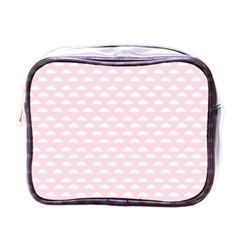 Little Clouds Pattern Pink Mini Toiletries Bag (one Side) by ConteMonfrey