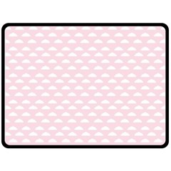 Little Clouds Pattern Pink Fleece Blanket (large)  by ConteMonfrey