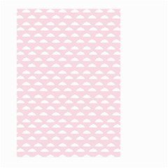 Little Clouds Pattern Pink Large Garden Flag (two Sides) by ConteMonfrey