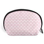 Little Clouds Pattern Pink Accessory Pouch (Large) Front