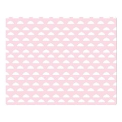 Little Clouds Pattern Pink Double Sided Flano Blanket (large)  by ConteMonfrey