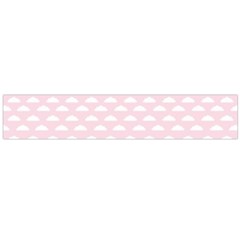 Little Clouds Pattern Pink Large Flano Scarf  by ConteMonfrey