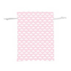 Little Clouds Pattern Pink Lightweight Drawstring Pouch (s) by ConteMonfrey