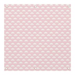 Little Clouds Pattern Pink Banner And Sign 3  X 3  by ConteMonfrey