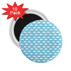 Little Clouds Blue  2 25  Magnets (10 Pack)  by ConteMonfrey