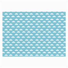 Little Clouds Blue  Large Glasses Cloth (2 Sides) by ConteMonfrey