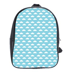 Little Clouds Blue  School Bag (large) by ConteMonfrey