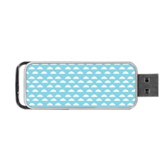 Little Clouds Blue  Portable Usb Flash (one Side) by ConteMonfrey