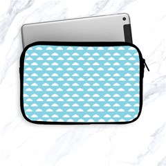 Little Clouds Blue  Apple Ipad Mini Zipper Cases by ConteMonfrey