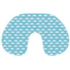 Little Clouds Blue  Travel Neck Pillow by ConteMonfrey