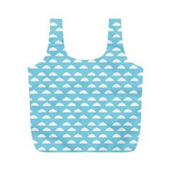 Little Clouds Blue  Full Print Recycle Bag (m) by ConteMonfrey