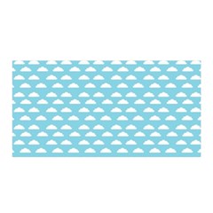 Little Clouds Blue  Satin Wrap 35  X 70  by ConteMonfrey