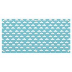 Little Clouds Blue  Banner And Sign 4  X 2  by ConteMonfrey