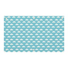 Little Clouds Blue  Banner And Sign 5  X 3  by ConteMonfrey