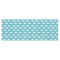 Little Clouds Blue  Banner And Sign 8  X 3  by ConteMonfrey