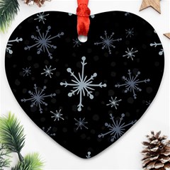 The Most Beautiful Stars Heart Ornament (two Sides) by ConteMonfrey