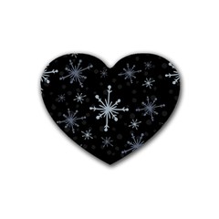 The Most Beautiful Stars Rubber Coaster (heart) by ConteMonfrey