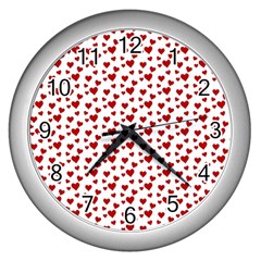 Billions Of Hearts Wall Clock (silver) by ConteMonfrey