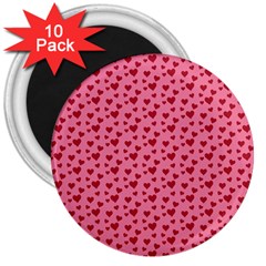 Cute Little Hearts 3  Magnets (10 pack) 