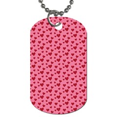 Cute Little Hearts Dog Tag (one Side) by ConteMonfrey