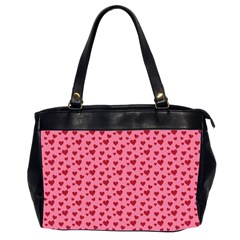 Cute Little Hearts Oversize Office Handbag (2 Sides)