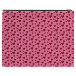 Cute Little Hearts Cosmetic Bag (XXXL) Back