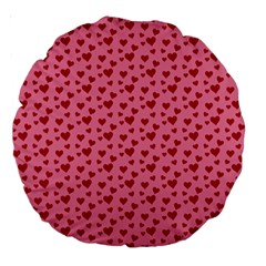 Cute Little Hearts Large 18  Premium Round Cushions