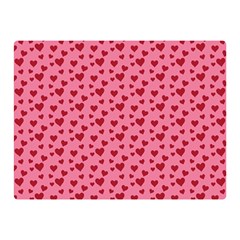 Cute Little Hearts Double Sided Flano Blanket (Mini) 