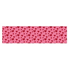 Cute Little Hearts Oblong Satin Scarf (16  x 60 )