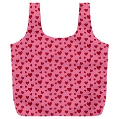 Cute Little Hearts Full Print Recycle Bag (XXL)