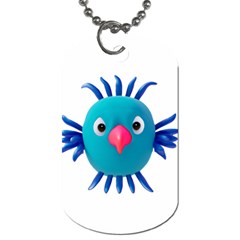 Fantasy 3d Bird Illustration 2 Dog Tag (one Side)