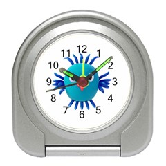 Fantasy 3d Bird Illustration 2 Travel Alarm Clock by dflcprintsclothing