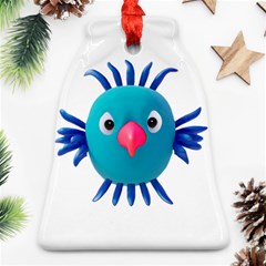 Fantasy 3d Bird Illustration 2 Bell Ornament (two Sides)