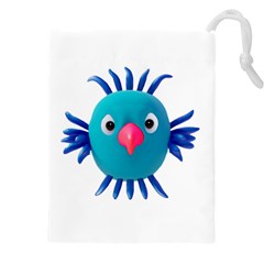 Fantasy 3d Bird Illustration 2 Drawstring Pouch (4xl) by dflcprintsclothing