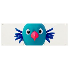 Fantasy 3d Bird Illustration 2 Banner And Sign 9  X 3  by dflcprintsclothing