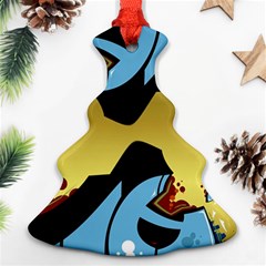 Abstract 3d Art New World Christmas Tree Ornament (two Sides) by Wegoenart