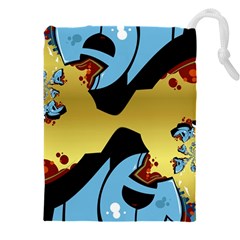 Abstract 3d Art New World Drawstring Pouch (5xl) by Wegoenart