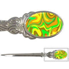 Groovy Wavy Pattern Colorful Pattern Letter Opener by Wegoenart