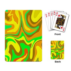 Groovy Wavy Pattern Colorful Pattern Playing Cards Single Design (rectangle)