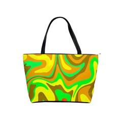 Groovy Wavy Pattern Colorful Pattern Classic Shoulder Handbag by Wegoenart