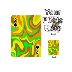 Groovy Wavy Pattern Colorful Pattern Playing Cards 54 Designs (mini) by Wegoenart