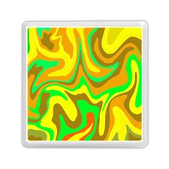 Groovy Wavy Pattern Colorful Pattern Memory Card Reader (square) by Wegoenart