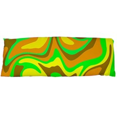 Groovy Wavy Pattern Colorful Pattern Body Pillow Case (dakimakura) by Wegoenart