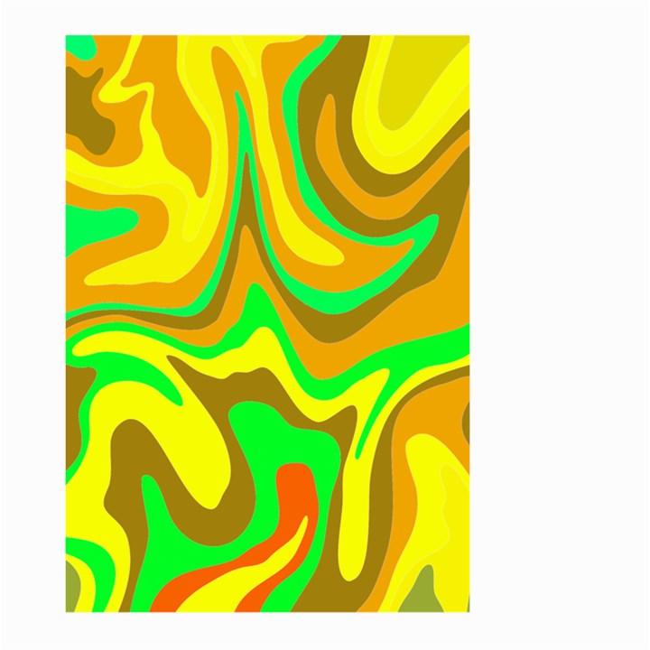 Groovy Wavy Pattern Colorful Pattern Large Garden Flag (Two Sides)