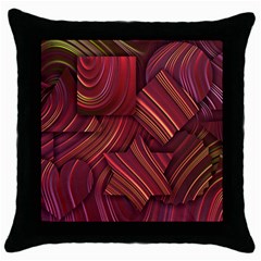 Shapes Shape Spiral Pattern Swirls Swril Throw Pillow Case (black) by Wegoenart